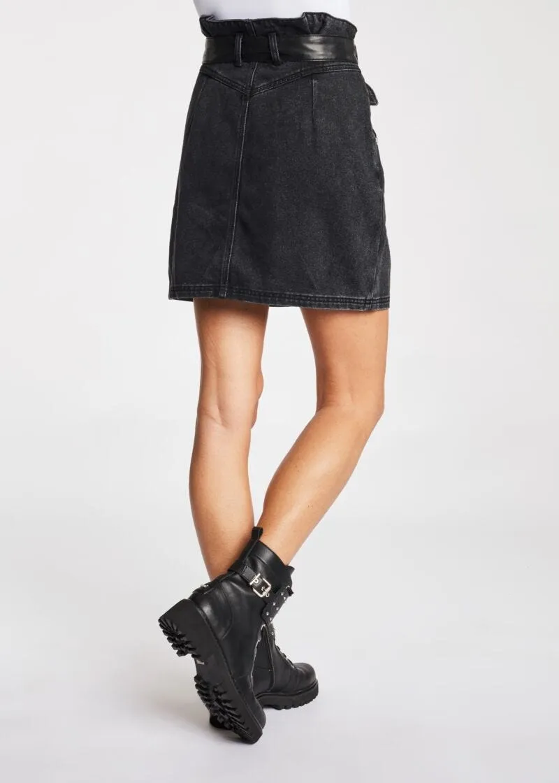 Mini gonna in denim