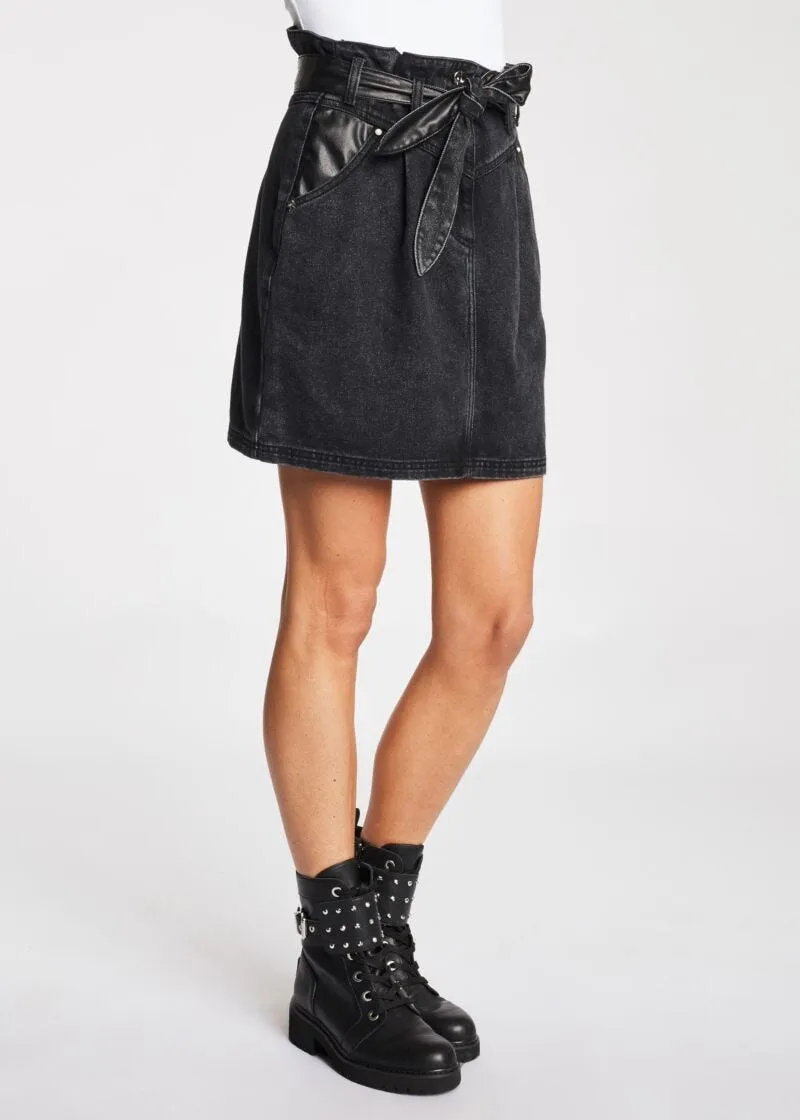 Mini gonna in denim