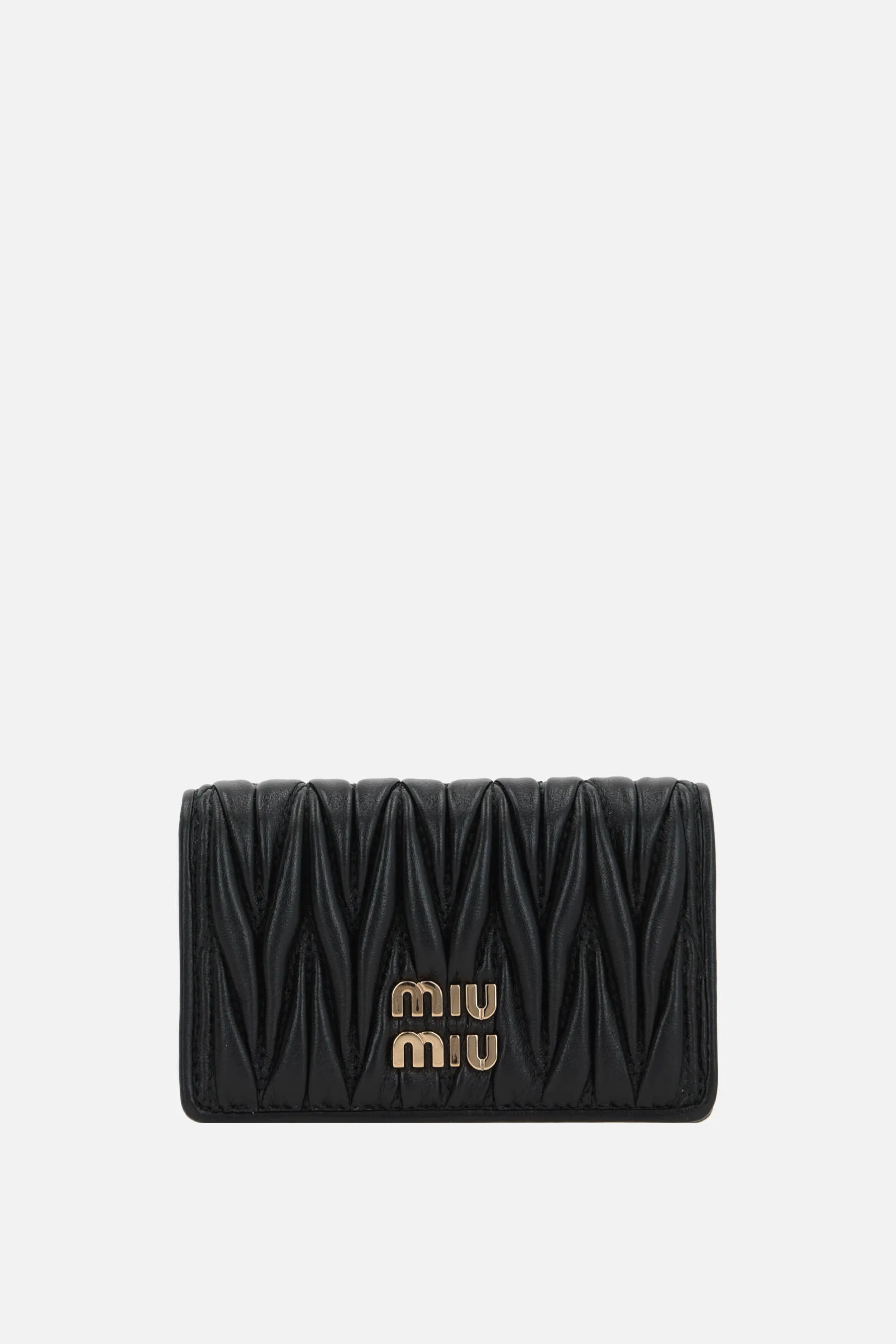  MIU MIU porta biglietti da visita in nappa matelassé 