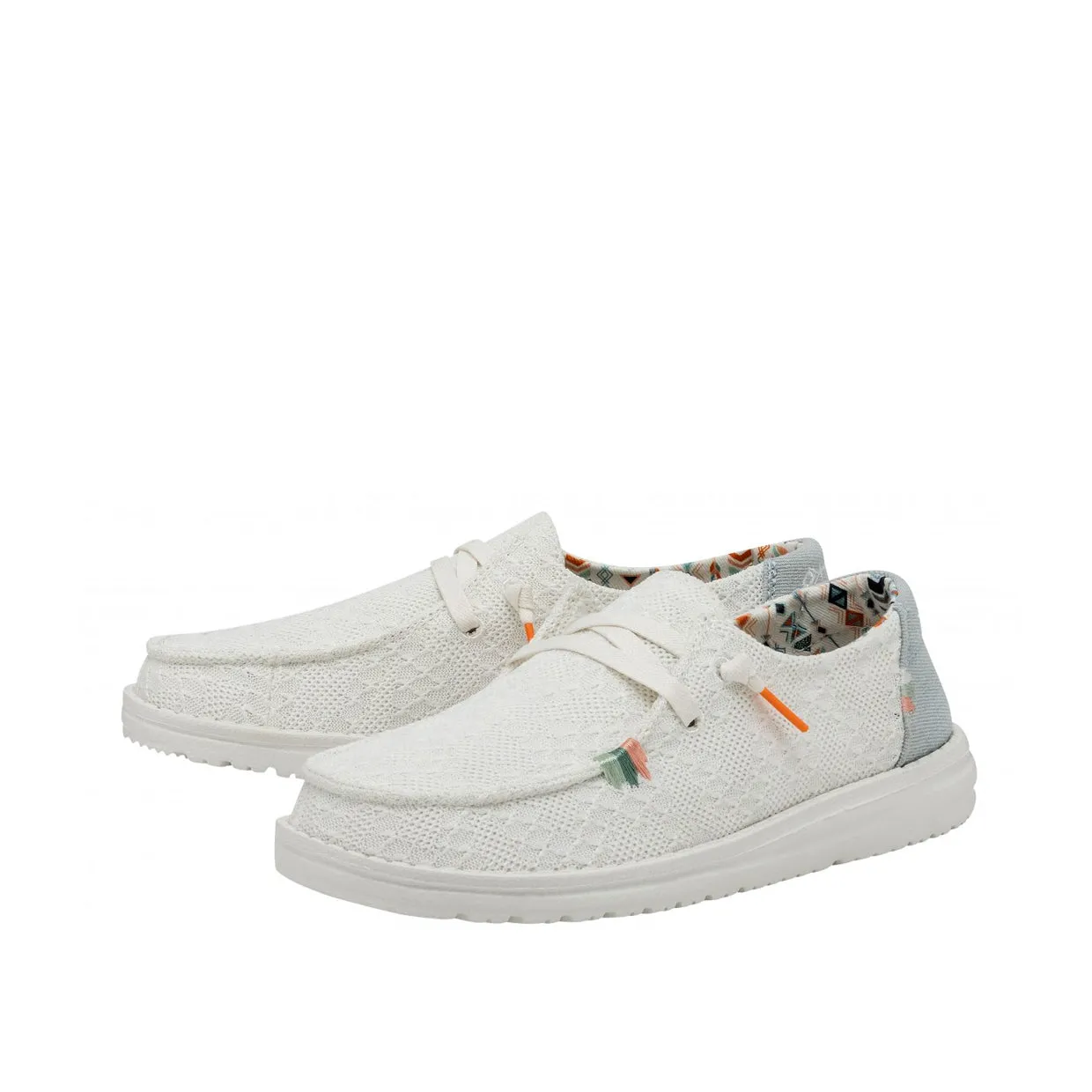 Mocassini Donna Hey Dude Wendy Boho W Bianco