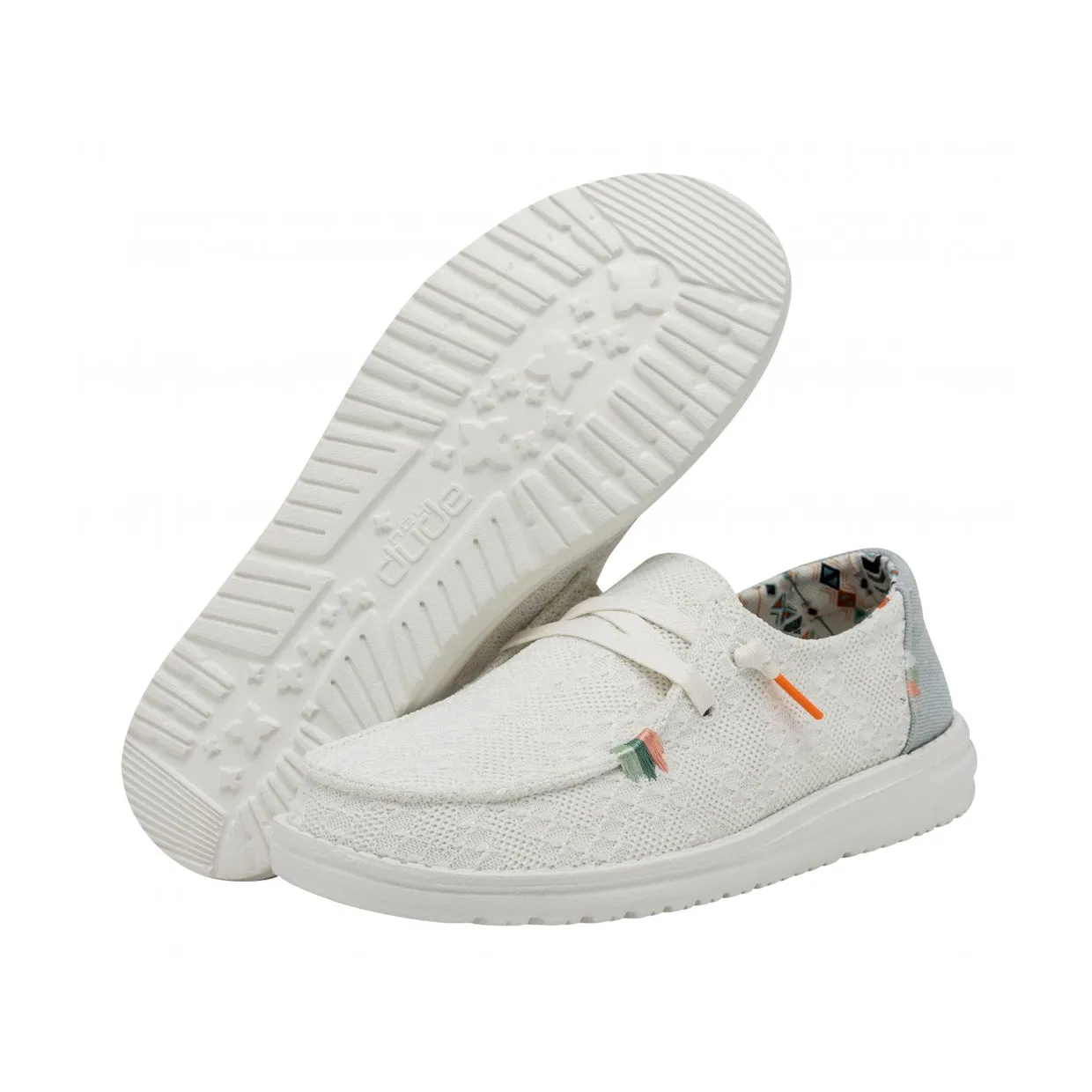 Mocassini Donna Hey Dude Wendy Boho W Bianco