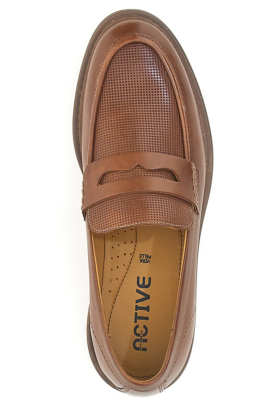 Mocassini Marroni In Vera Pelle Pittarello Active 2406