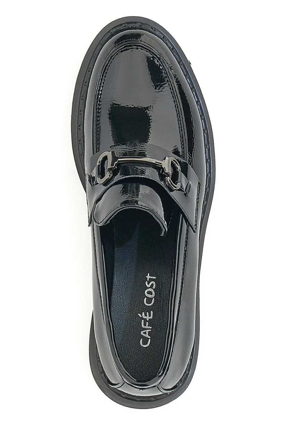 Mocassini Neri con Tacco Cafè Cost 2200115