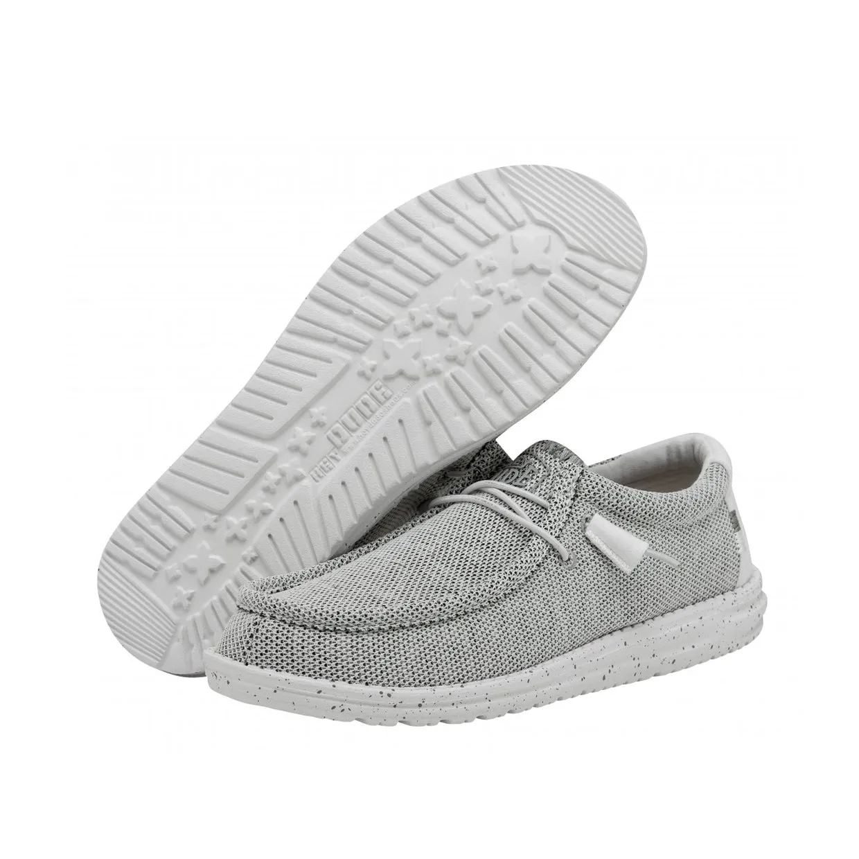Mocassini Uomo Hey Dude Wally Sox Grigio Chiaro