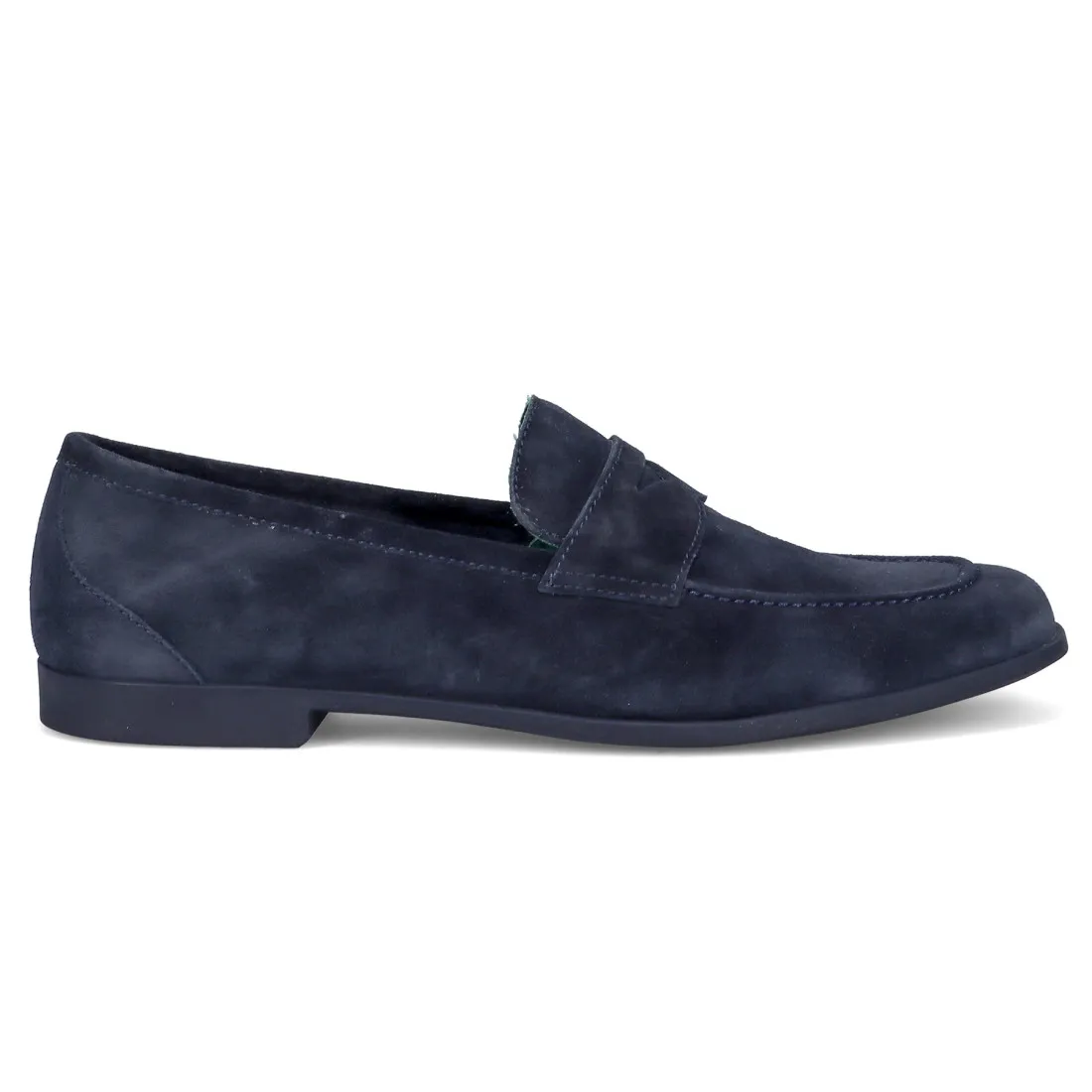 Mocassino Fratelli Rossetti Yacht Portofino blu in camoscio