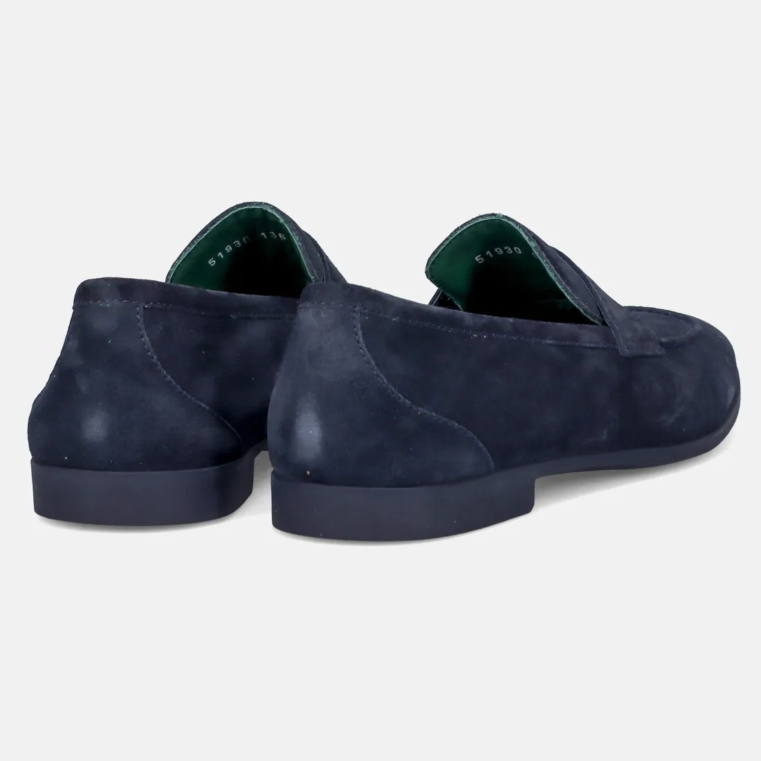 Mocassino Fratelli Rossetti Yacht Portofino blu in camoscio