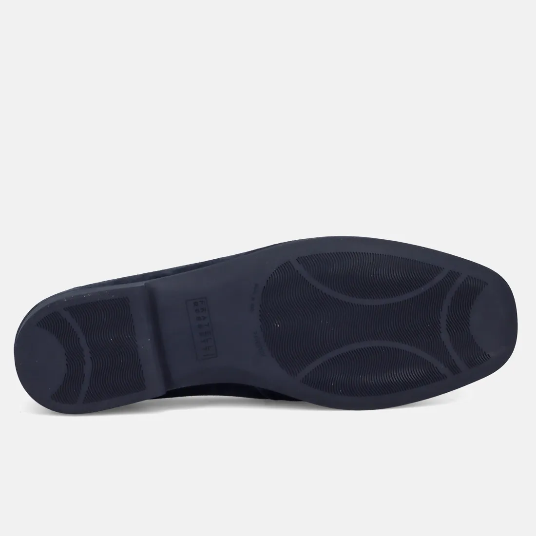 Mocassino Fratelli Rossetti Yacht Portofino blu in camoscio
