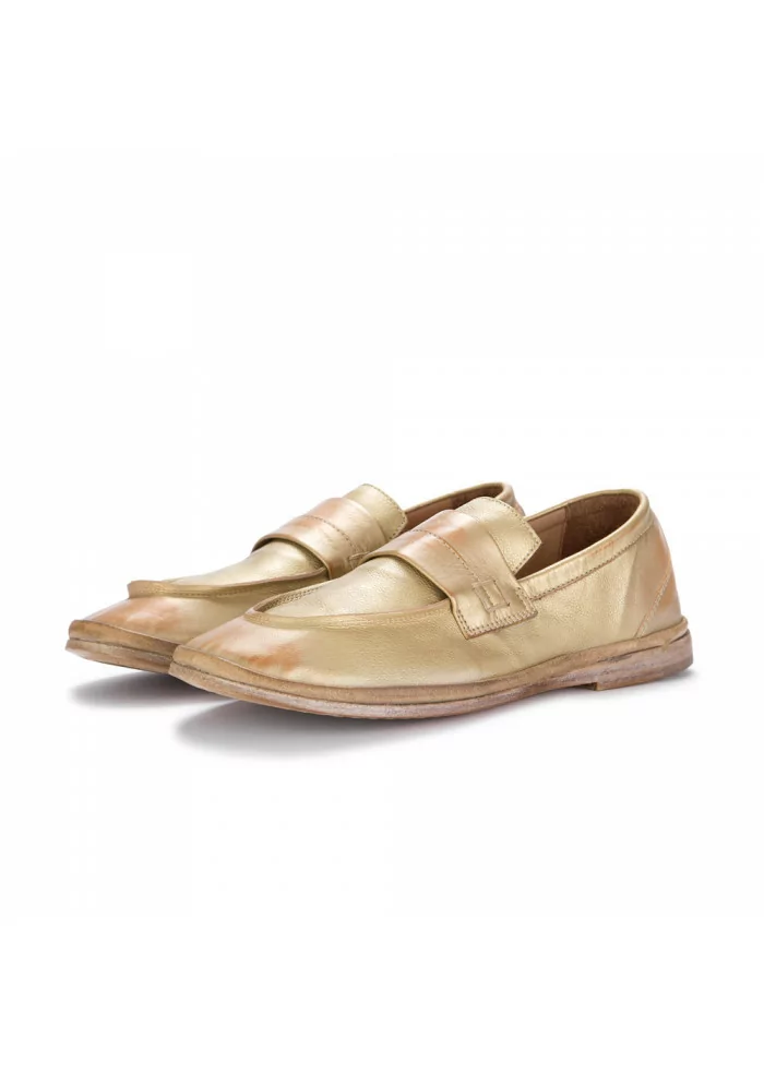 MOMA | SCARPE MOCASSINO PALLAS METAL ORO