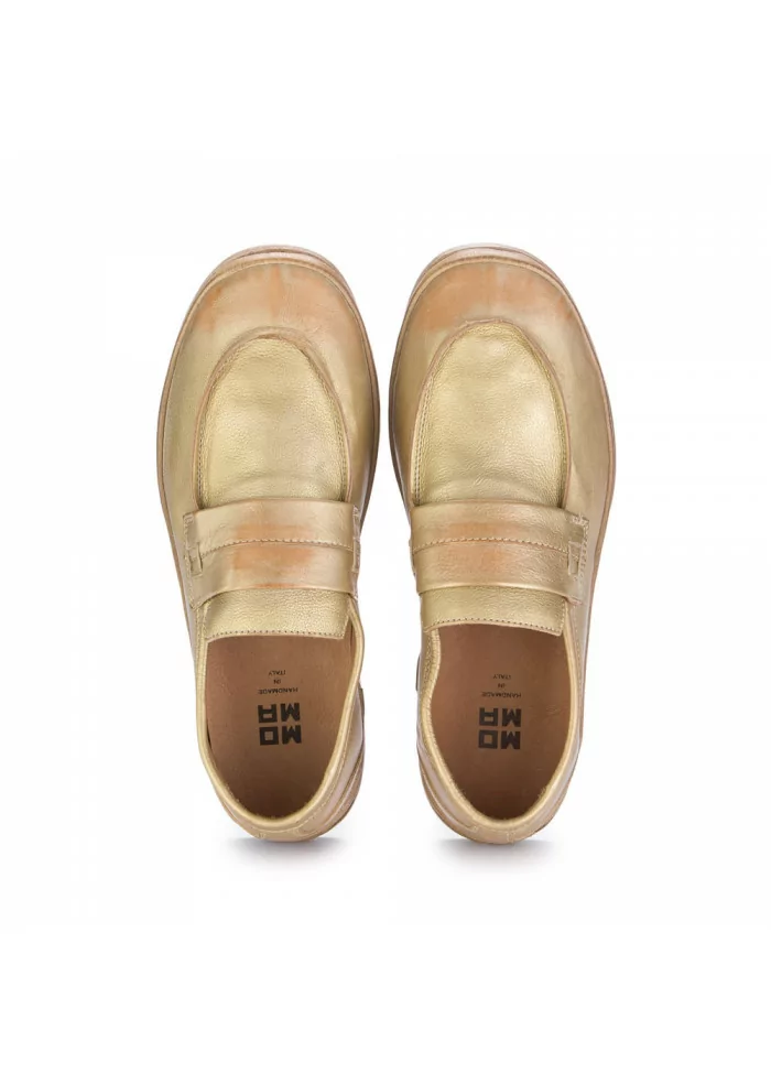 MOMA | SCARPE MOCASSINO PALLAS METAL ORO