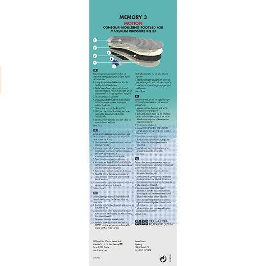 Natch! Memory 3 Motion 9042 gray insole