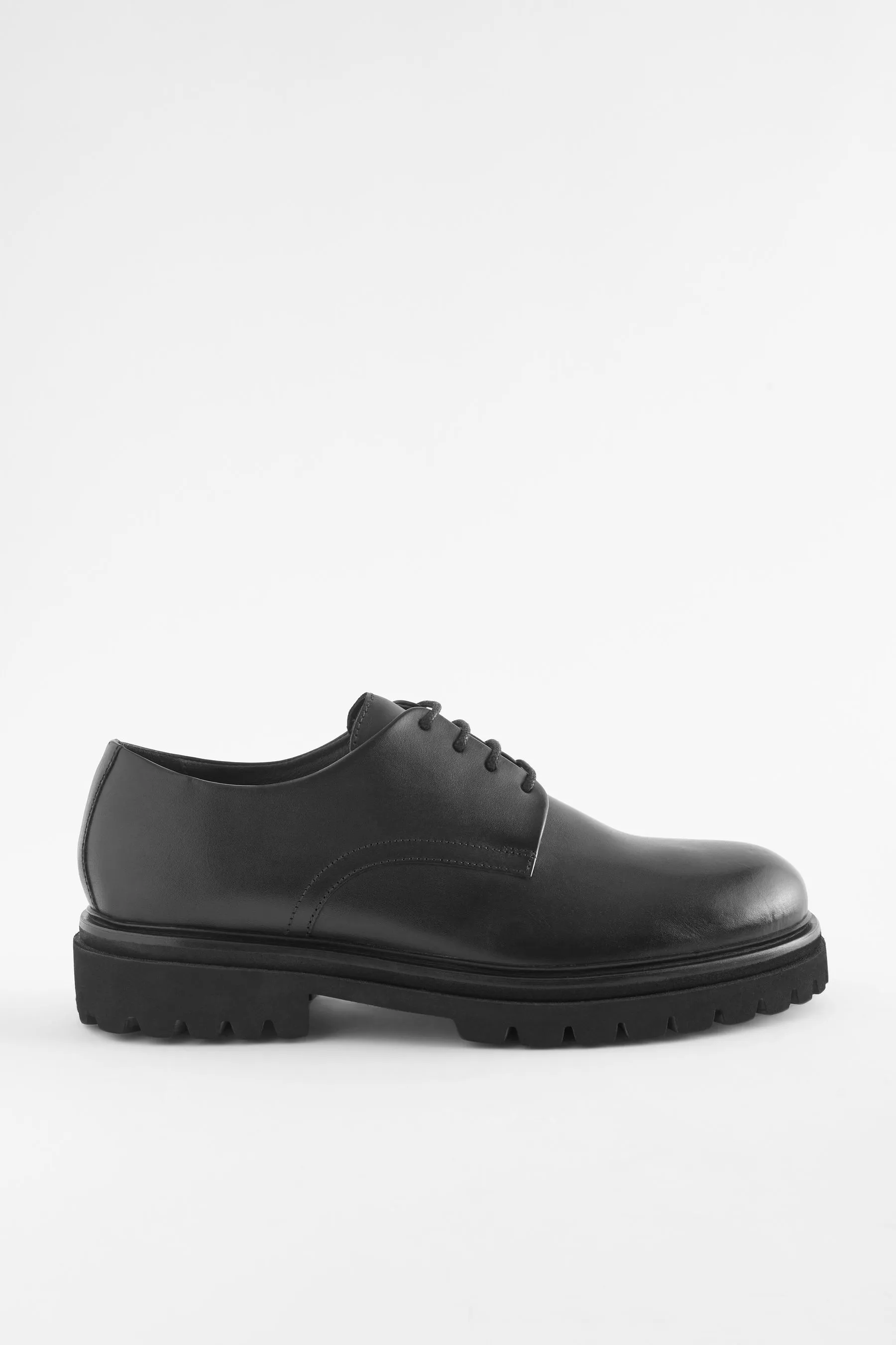 Nero  - EDIT - Scarpe Derby in pelle con carrarmato