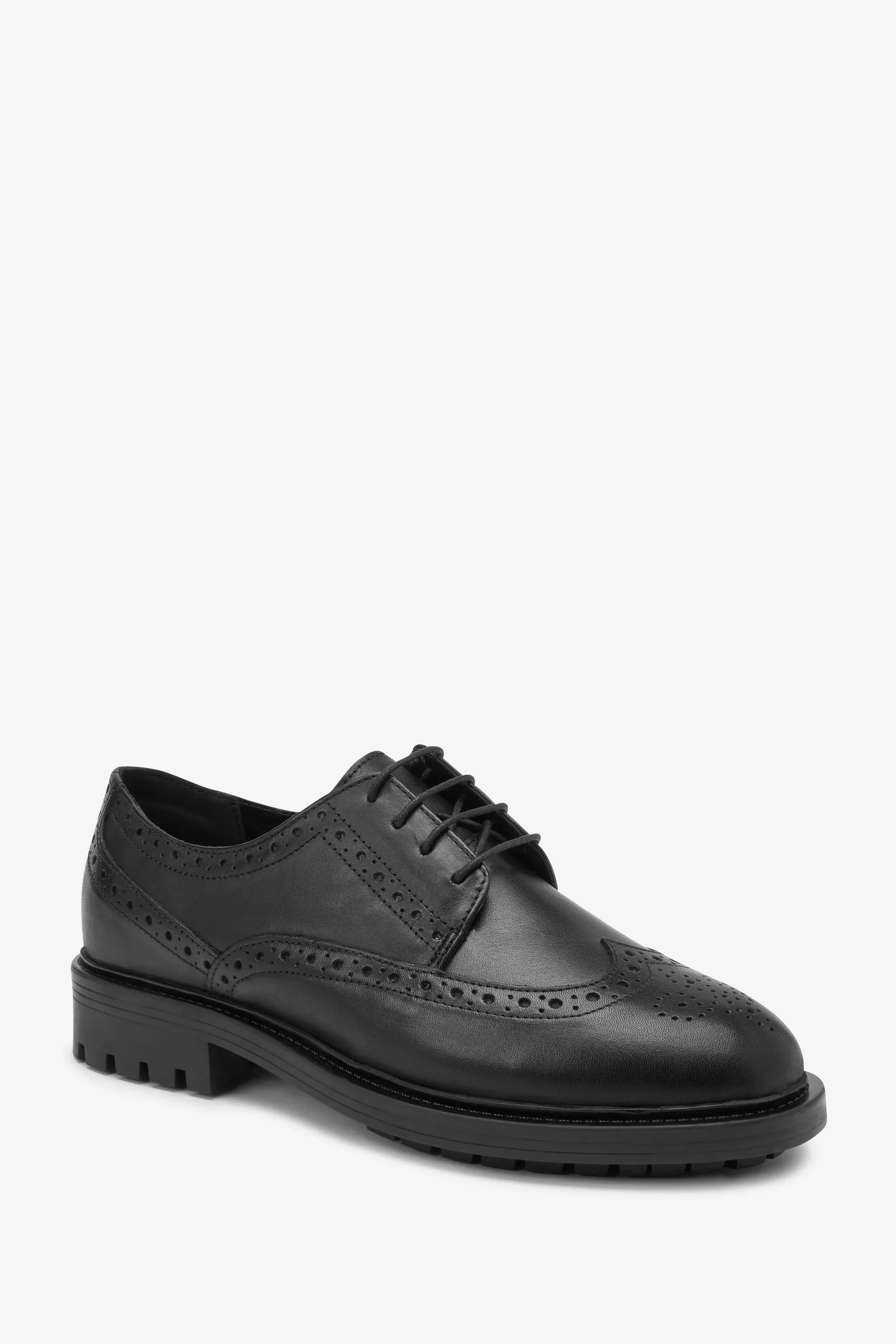Nero  - Forever Comfort® - Scarpe brogue spesse in pelle Pizzo Scarpe
