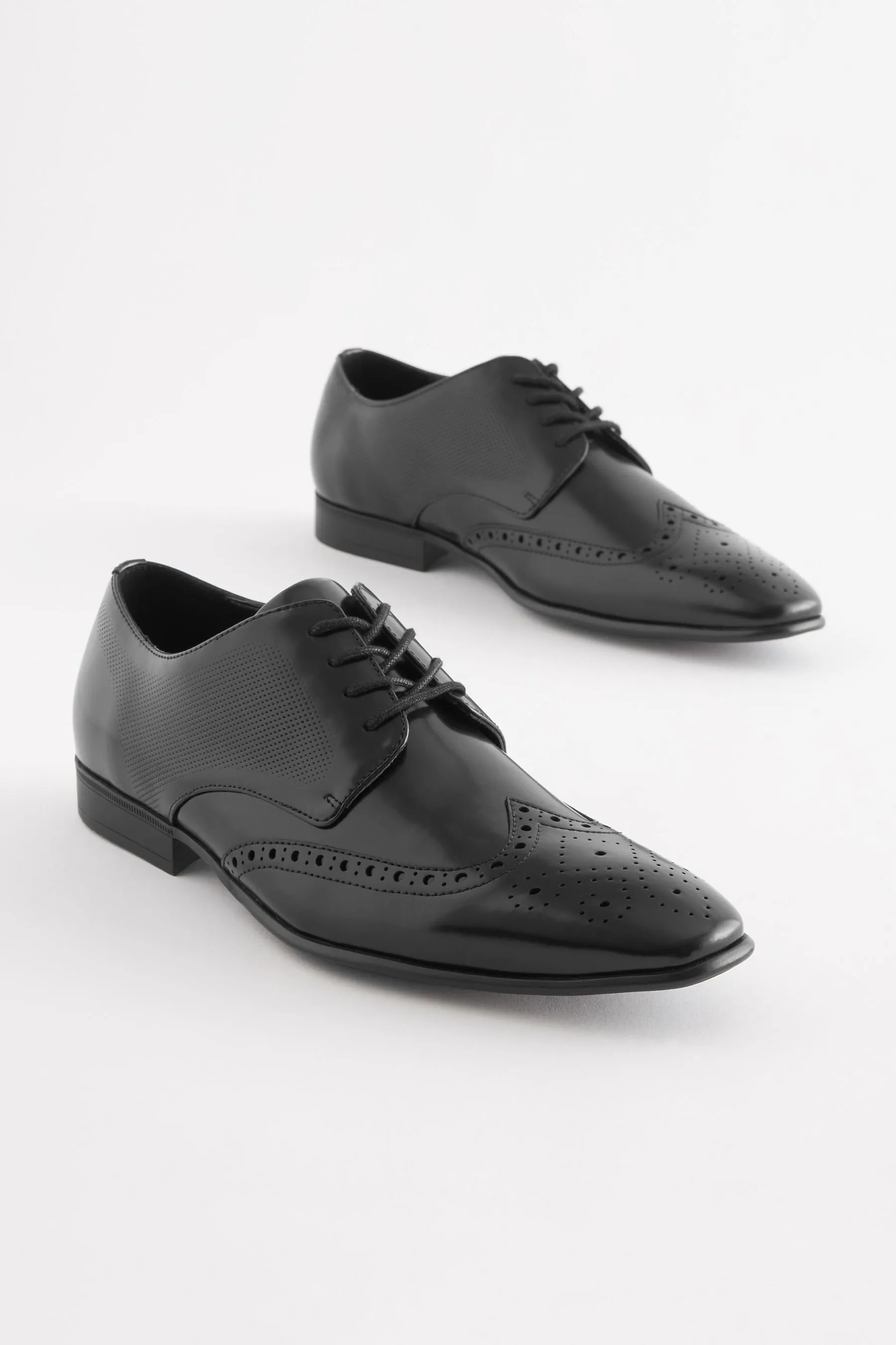 Nero  - Scarpe brogue lucide