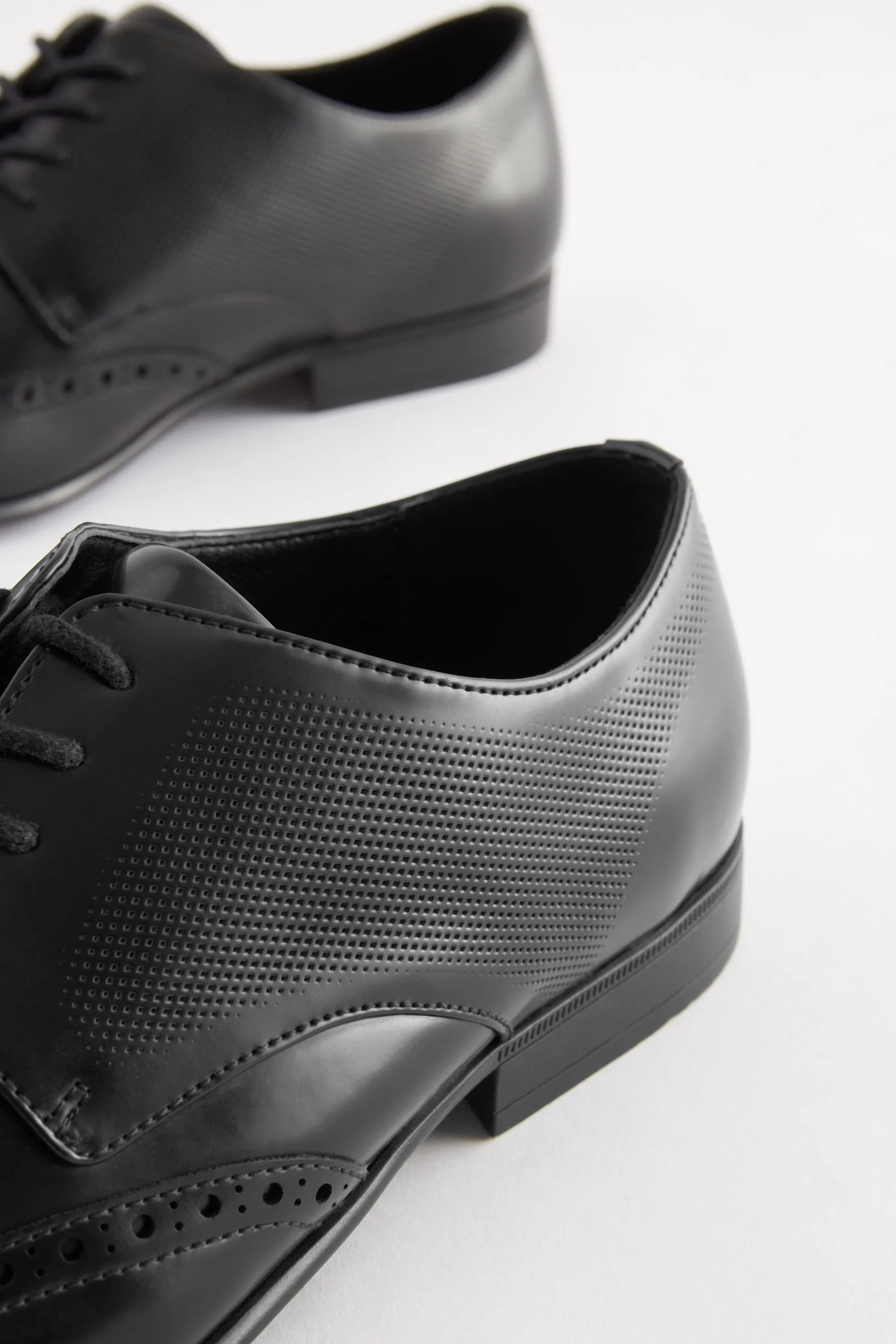 Nero  - Scarpe brogue lucide