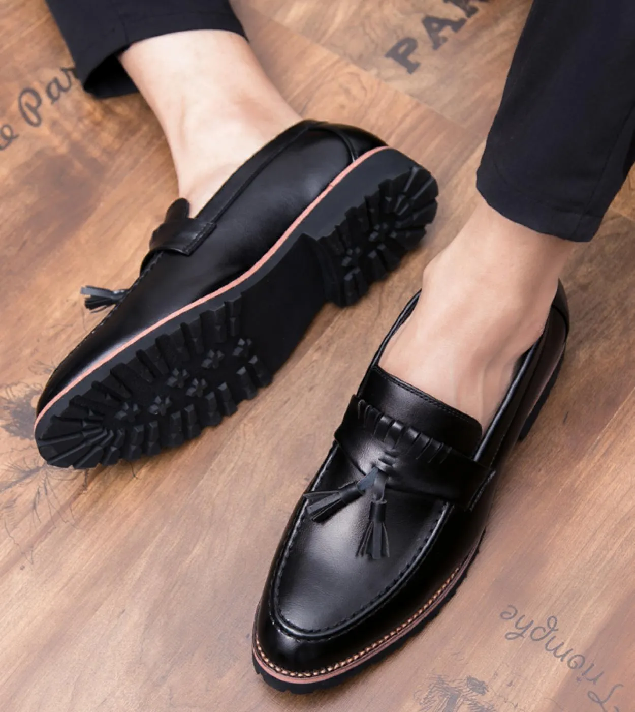 Nuovi mocassini da uomo in pelle slip on scarpe casual scarpe oxford per uomo nappa scarpe nere scarpe da uomo formale da uomo