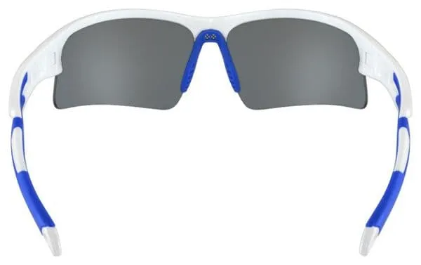 Occhiali AZR Huez White - Lenti a specchio blu