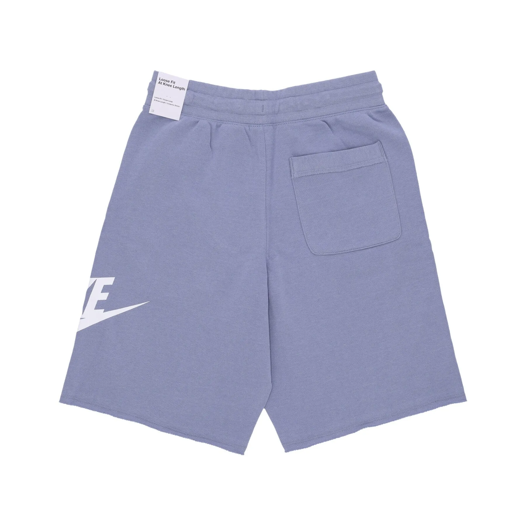 Pantalone Corto Tuta Uomo Club Alumni Hbr Ft Short Ashen Slate/white/white