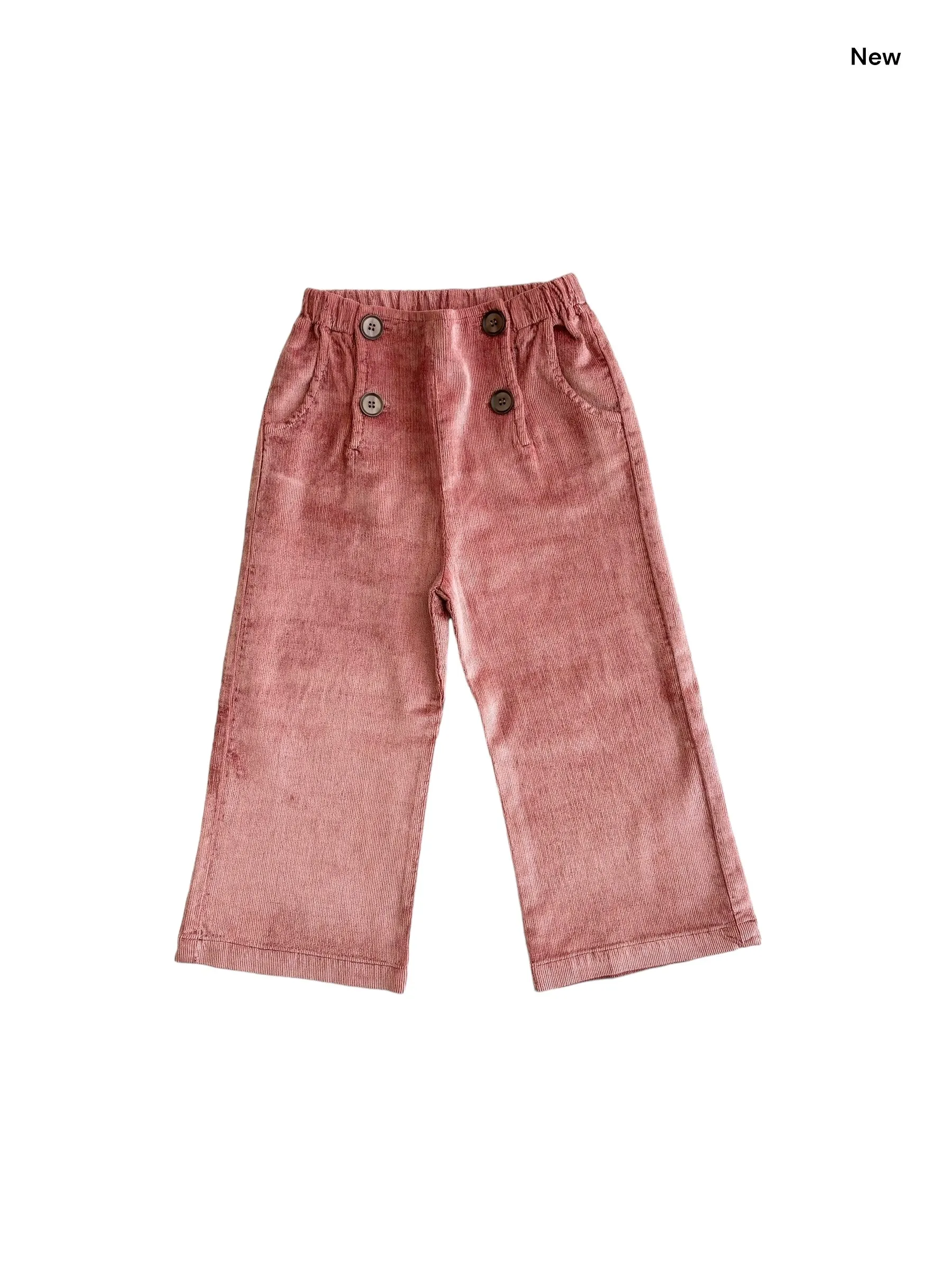 Pantalone in velluto a costine cipolla per neonata e bambina