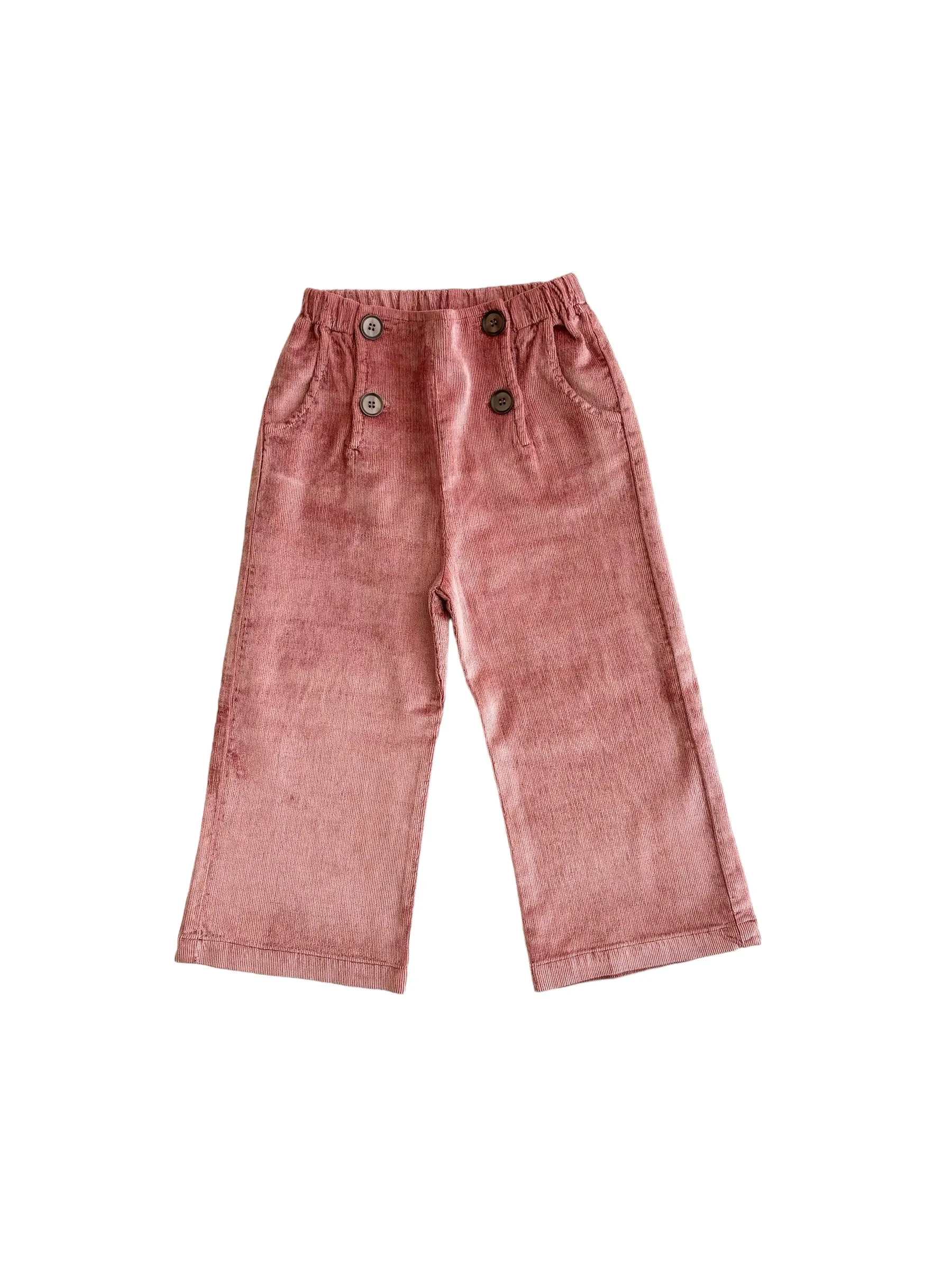 Pantalone in velluto a costine cipolla per neonata e bambina