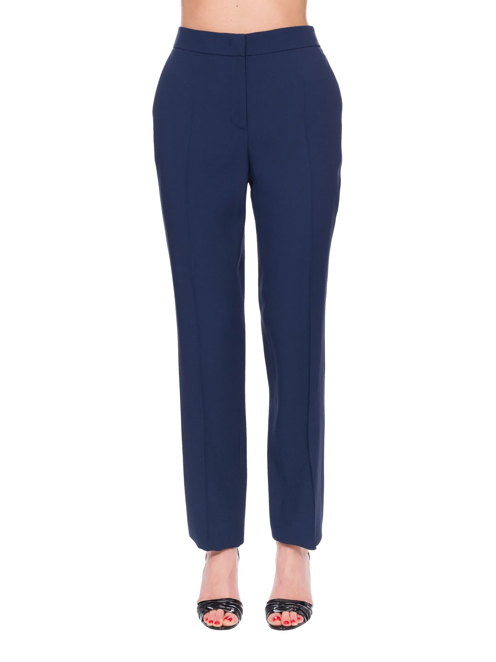 PANTALONI BLU IN CREPE