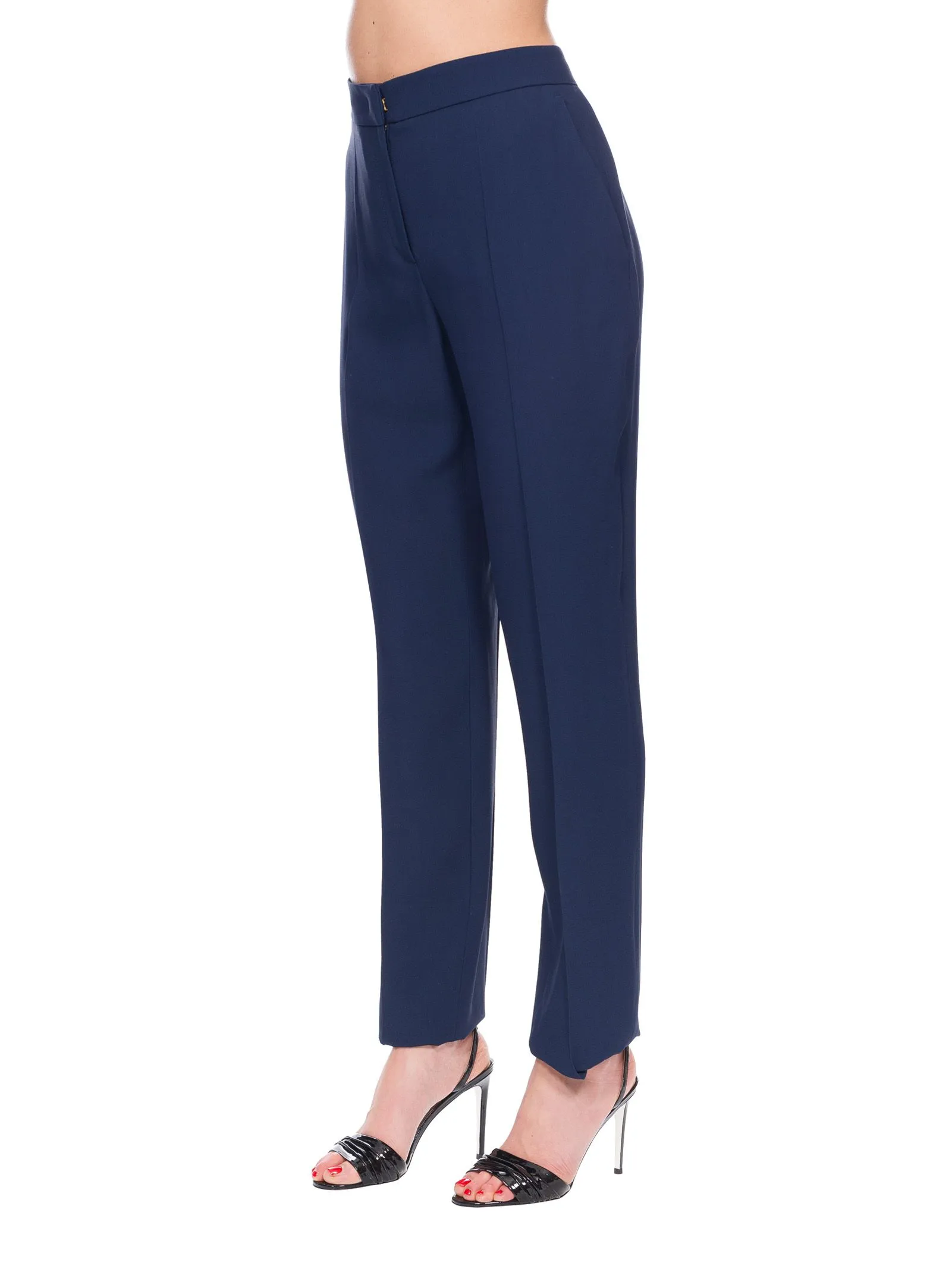 PANTALONI BLU IN CREPE