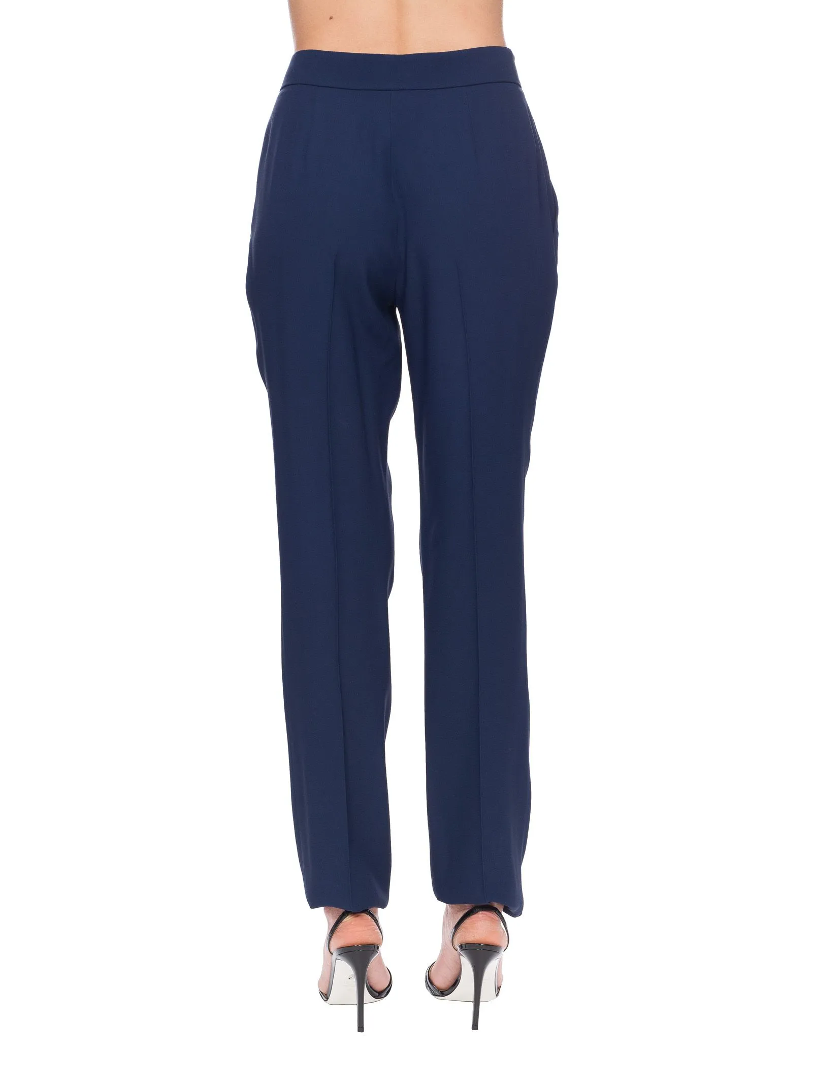 PANTALONI BLU IN CREPE
