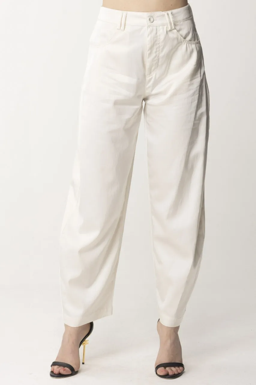 Pantaloni in satin TINTA ROSA