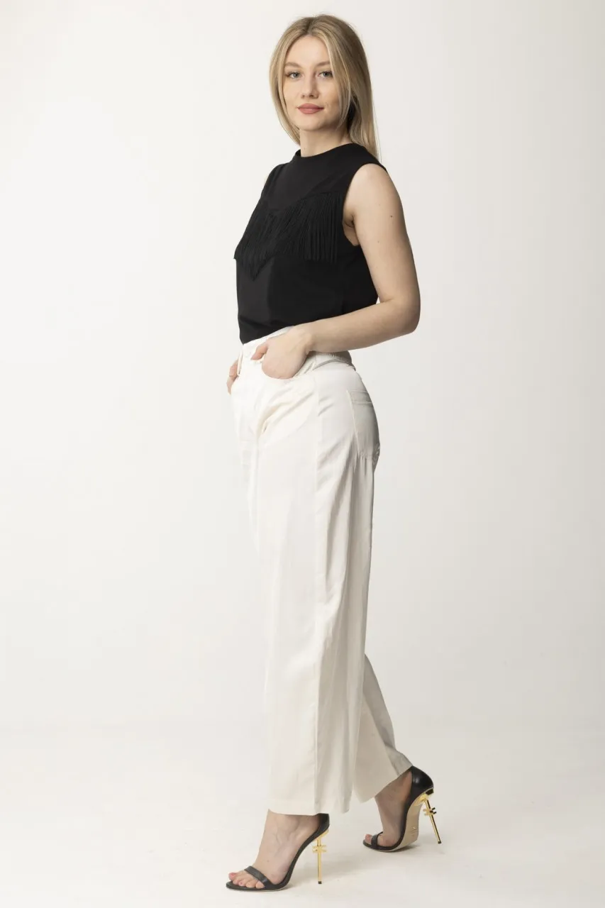 Pantaloni in satin TINTA ROSA