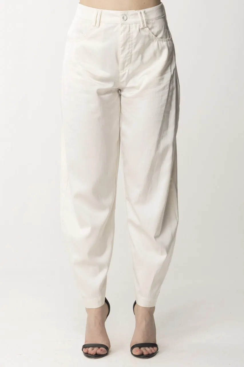 Pantaloni in satin TINTA ROSA