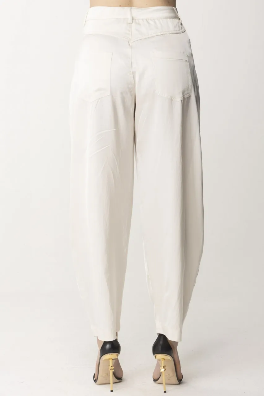 Pantaloni in satin TINTA ROSA