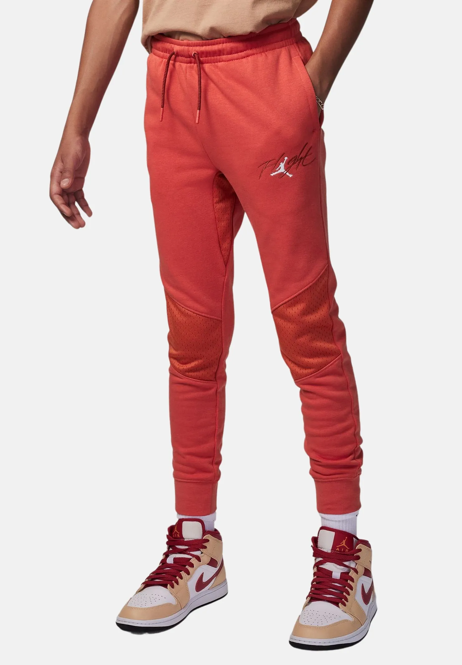 Pantaloni rossi bambino bambina jbd off court flight
