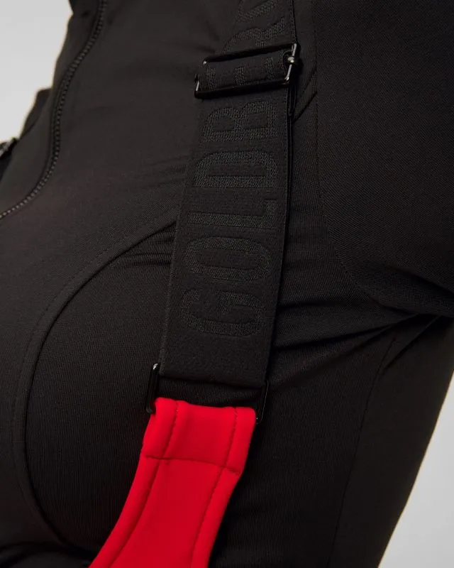 Pantaloni rossi da sci con bretelle Goldbergh Phoebe