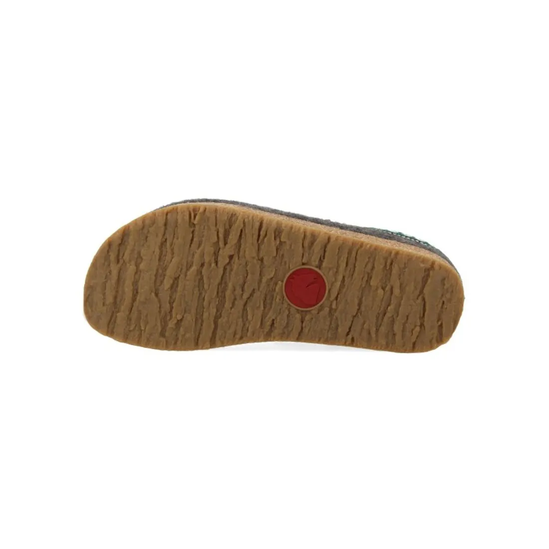 Pantofola Haflinger Grizzly Franzl grigia in lana