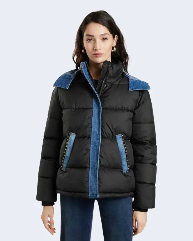 Piumino Desigual padded austen Nero