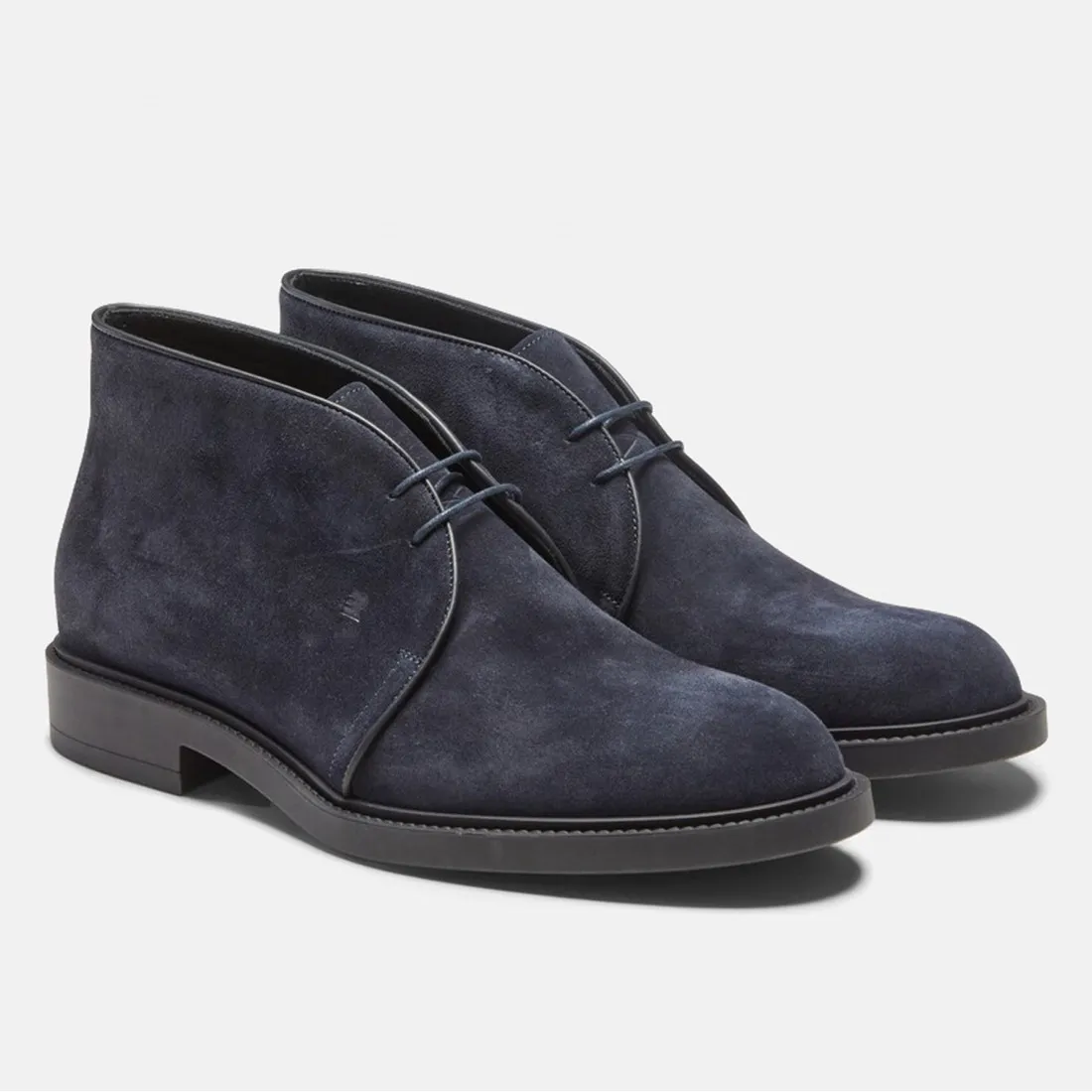 Polacchino Desert Boot Fratelli Rossetti blu marine in camoscio