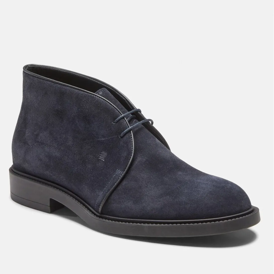 Polacchino Desert Boot Fratelli Rossetti blu marine in camoscio