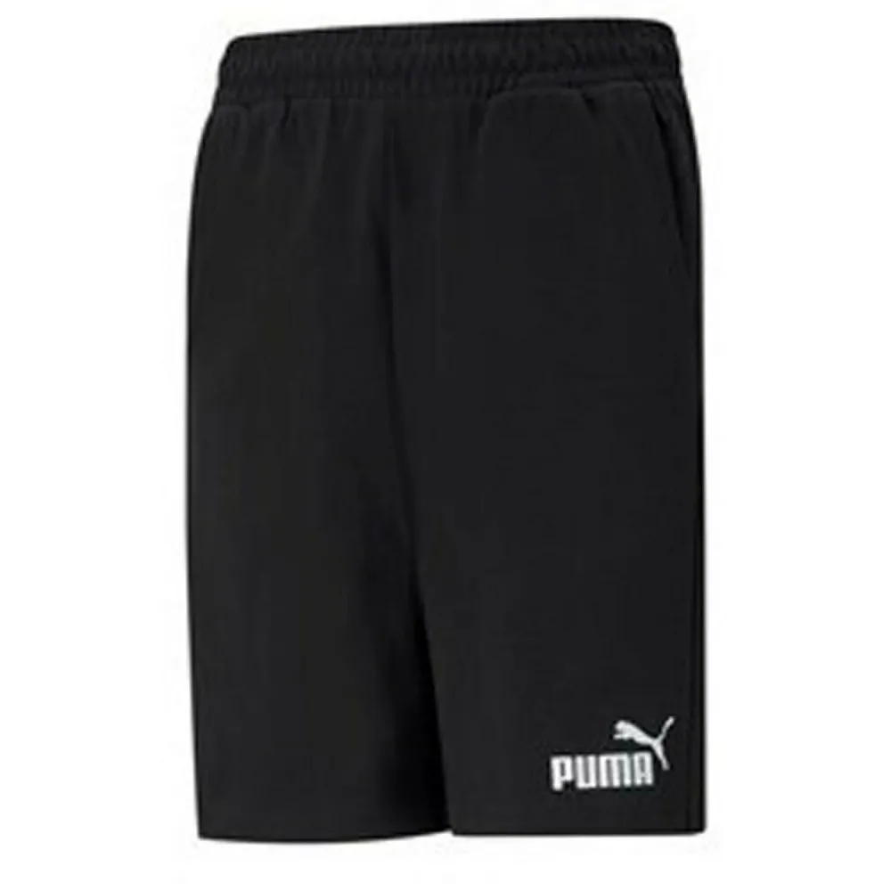 PUMA - Classic Logo Bermuda in Cotone Nero da Bambino - 586971-01