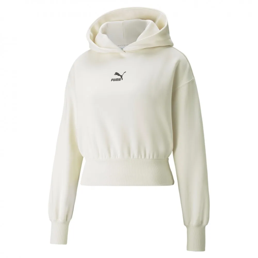 PUMA FELPA CON CAPPUCCIO - DONNA - PANNA - 534290-73