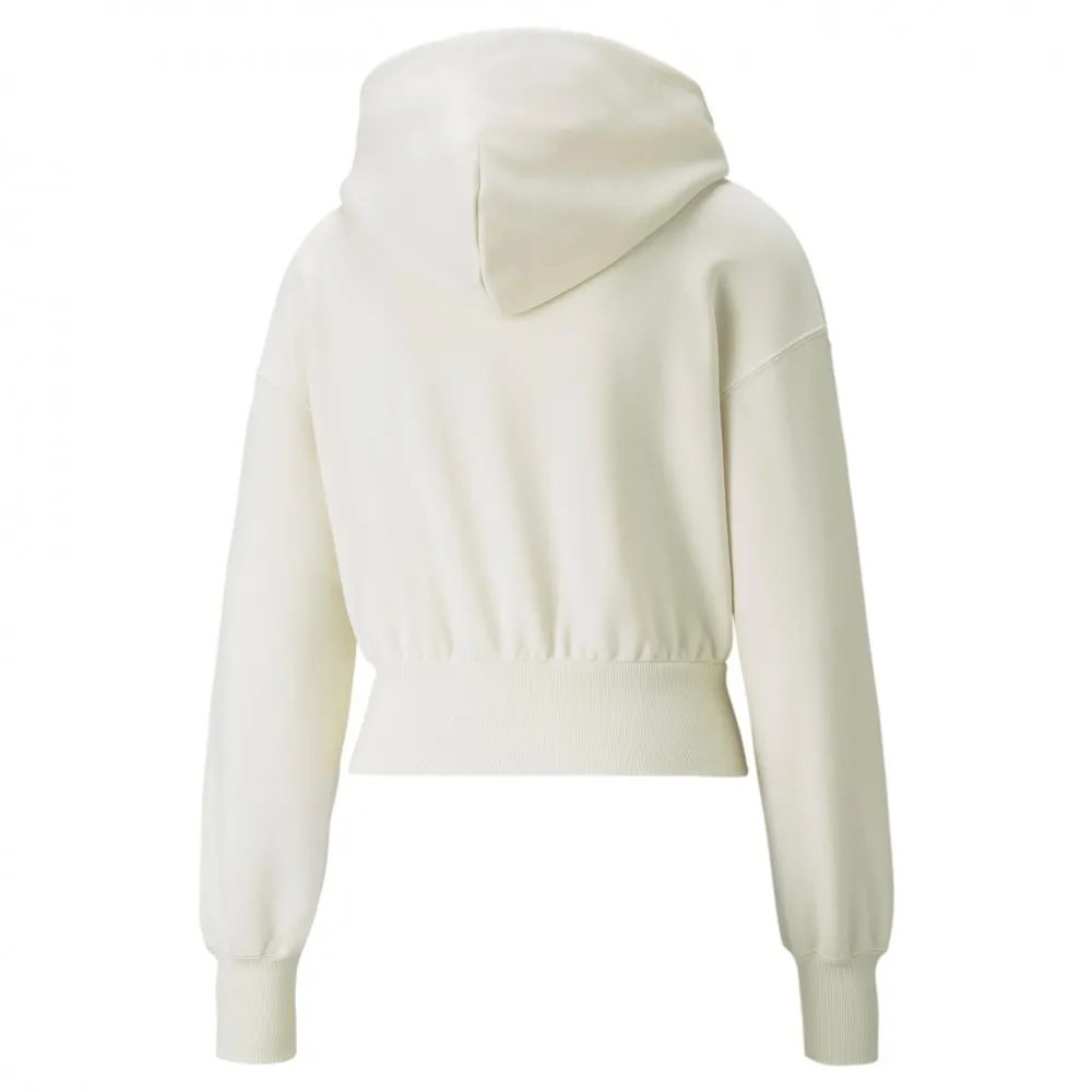 PUMA FELPA CON CAPPUCCIO - DONNA - PANNA - 534290-73