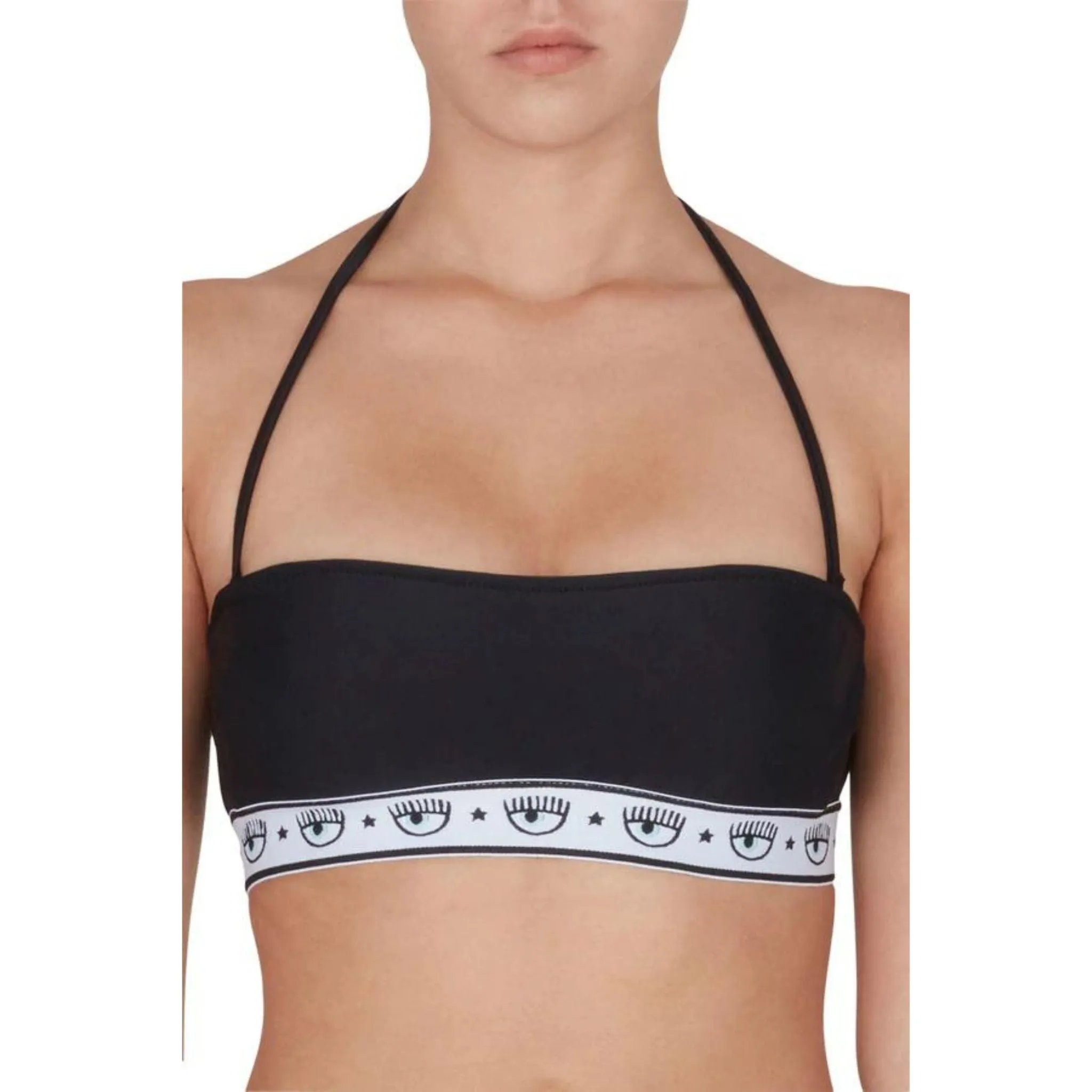 Reggiseno Donna a fascia per bikini con elastico logato