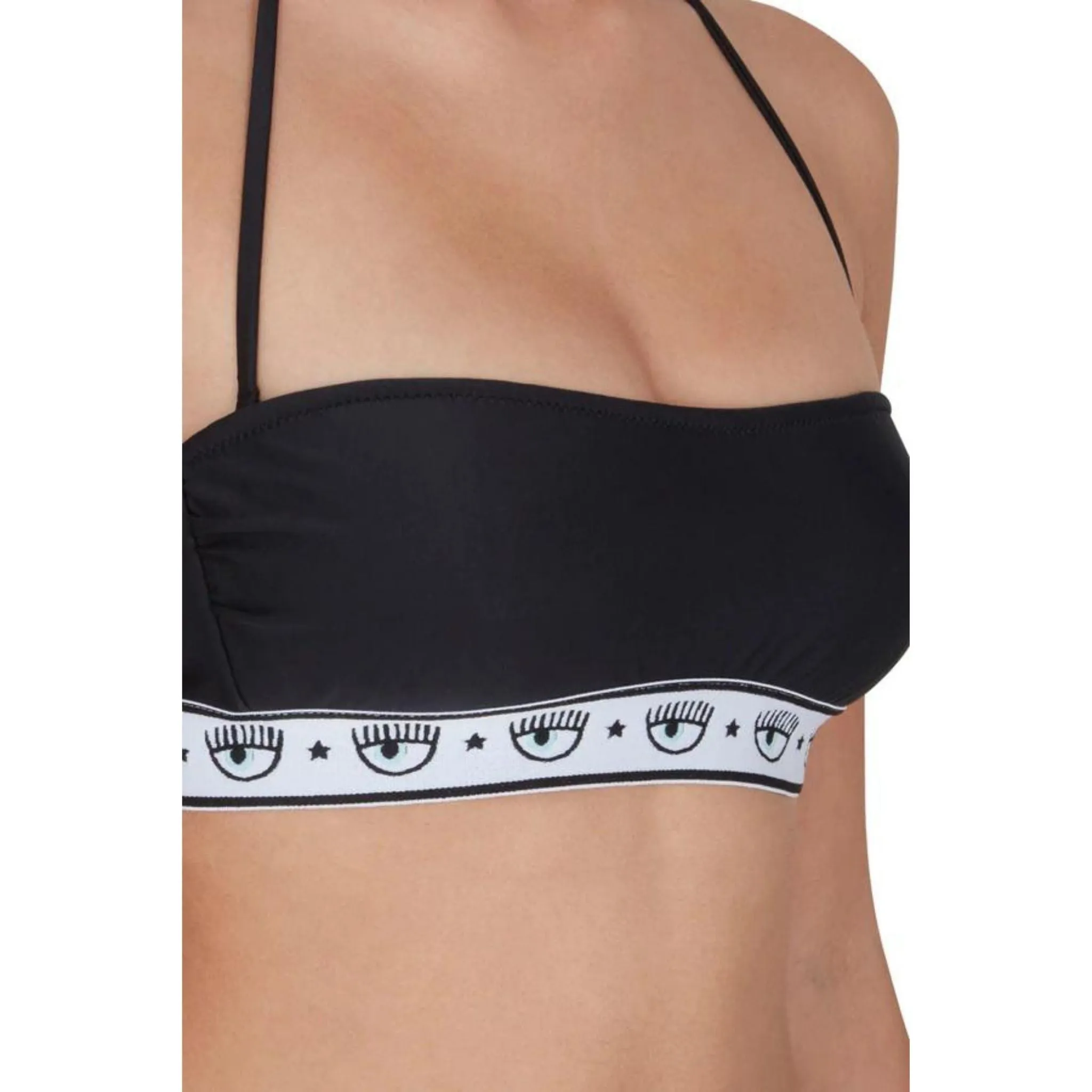 Reggiseno Donna a fascia per bikini con elastico logato