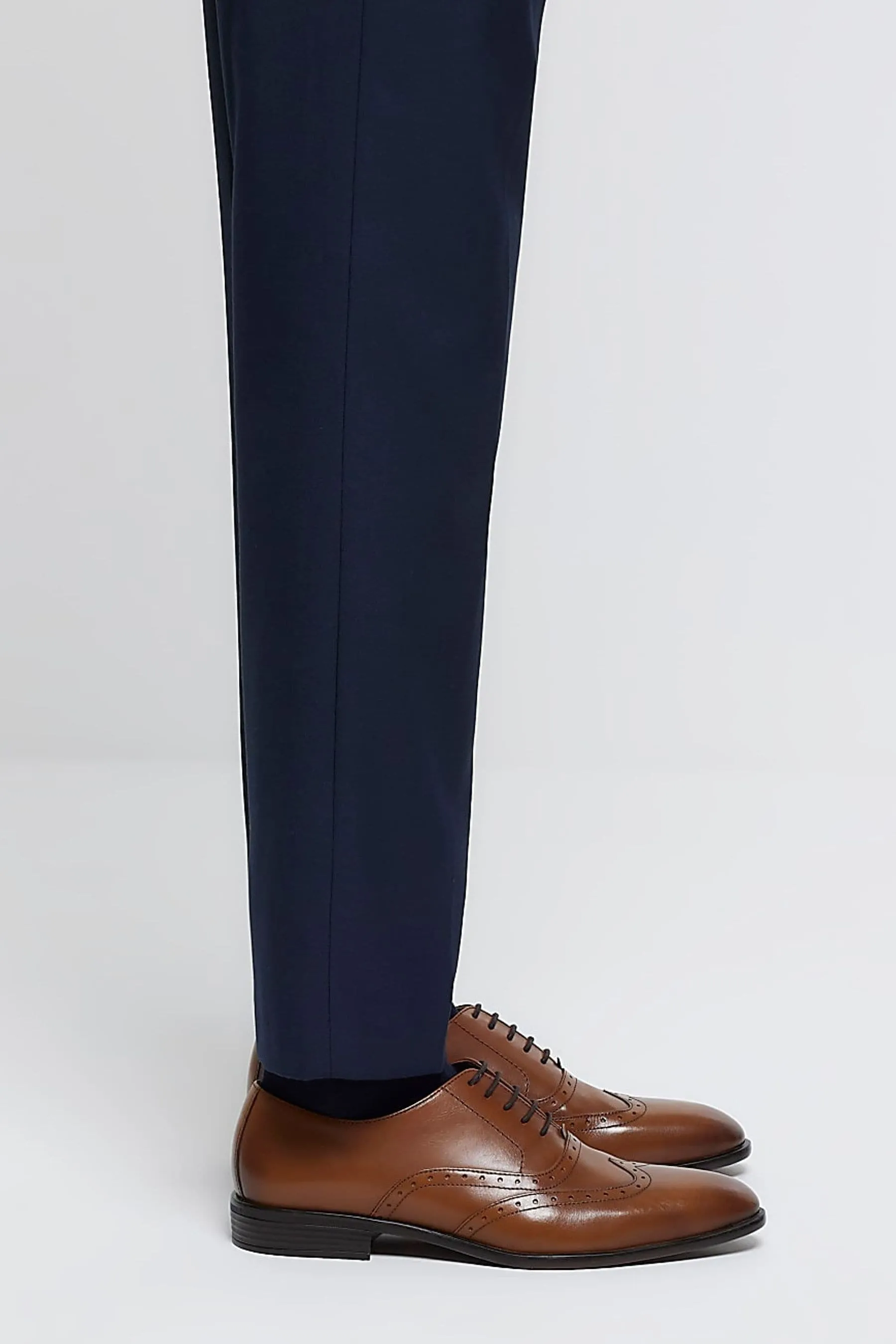River Island Pizzo - Scarpe Derby in pelle brogue