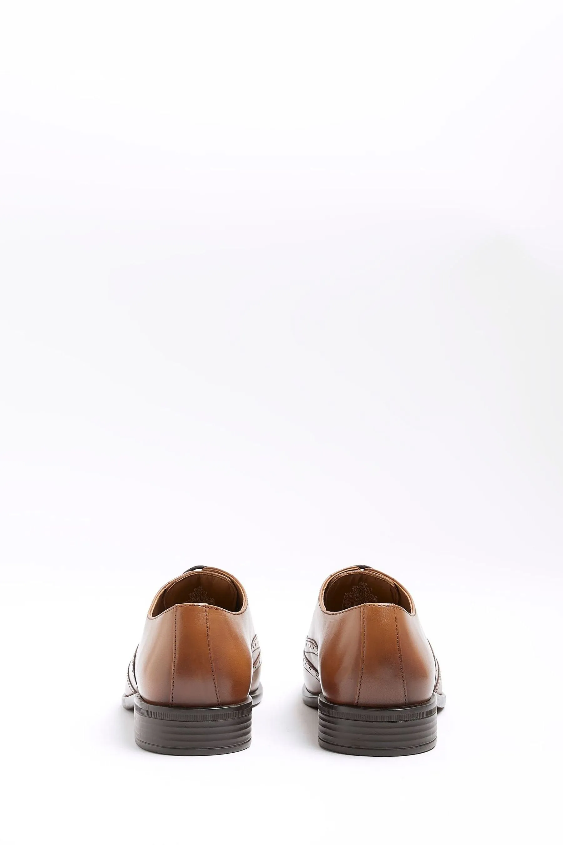 River Island Pizzo - Scarpe Derby in pelle brogue