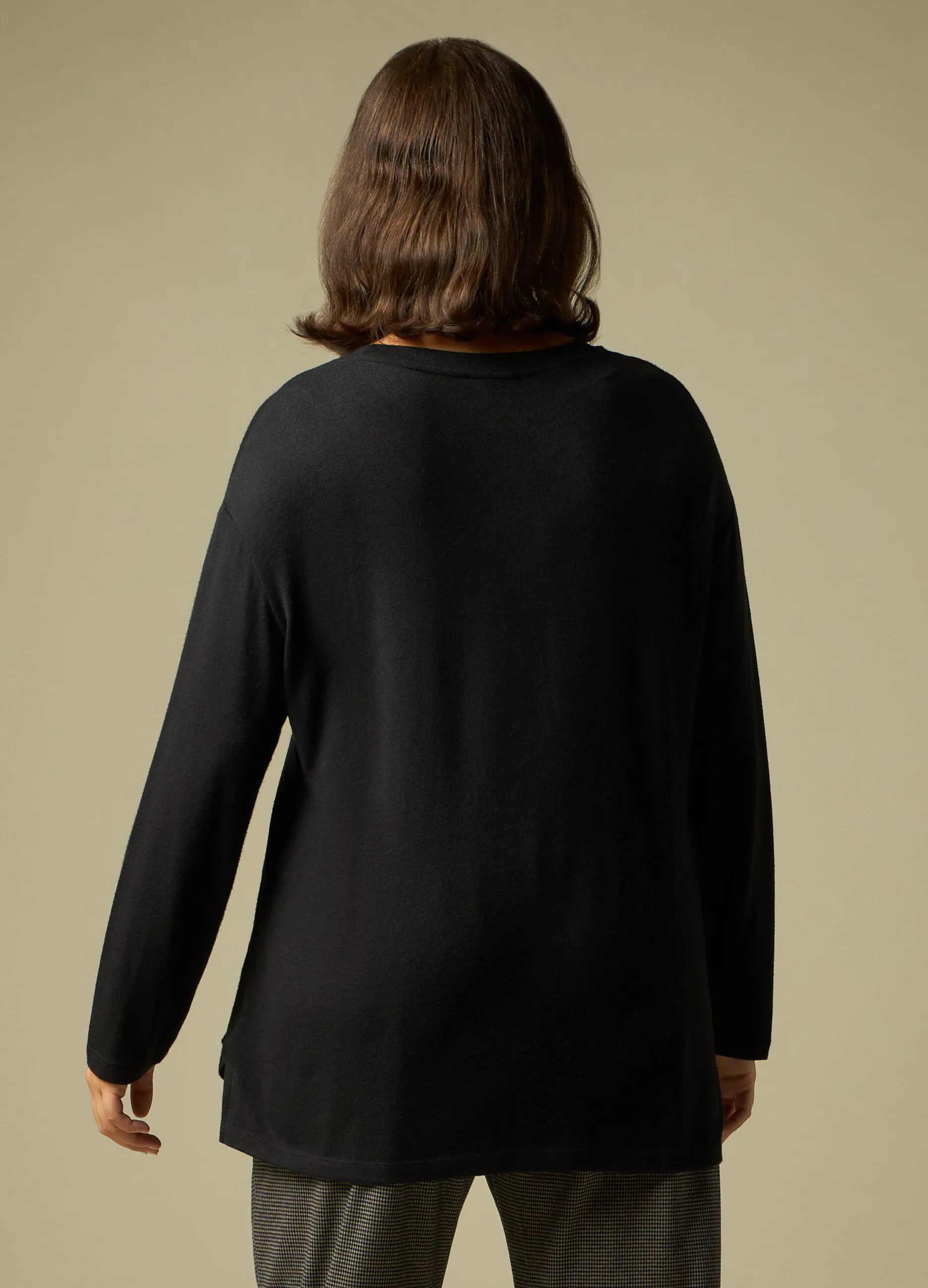 ROSA THEA  T-shirt in misto viscosa stretch donna curvy