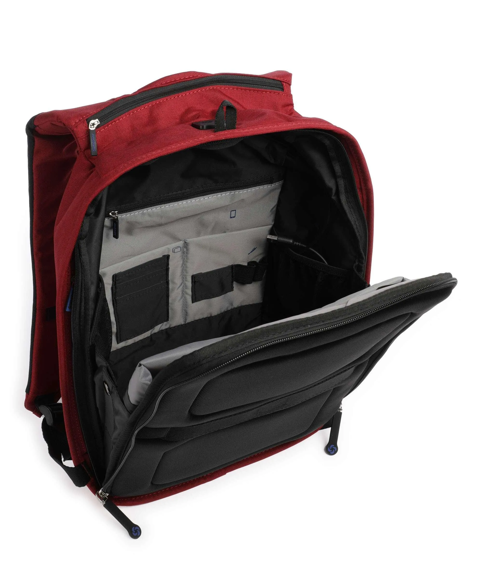  Samsonite Securipak Zaino 15″ poliestere riciclato rosso  