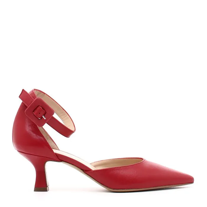 SANDALO DONNA NAPPA ROSSO ROSSO