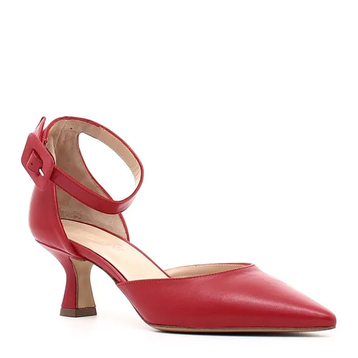 SANDALO DONNA NAPPA ROSSO ROSSO