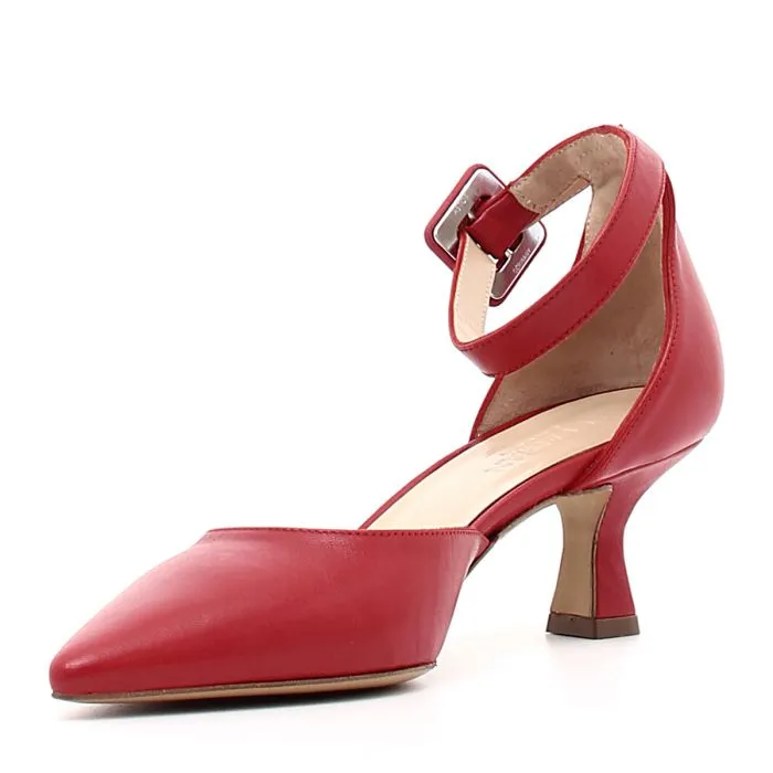 SANDALO DONNA NAPPA ROSSO ROSSO