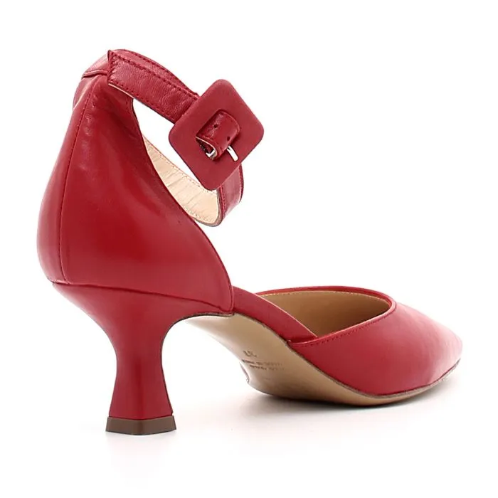 SANDALO DONNA NAPPA ROSSO ROSSO