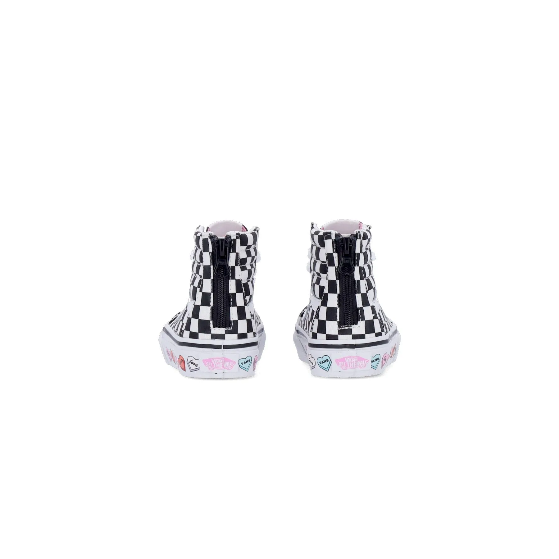Scarpa Alta Bambina Sk8-hi Zip (candy Hearts) Black/true White